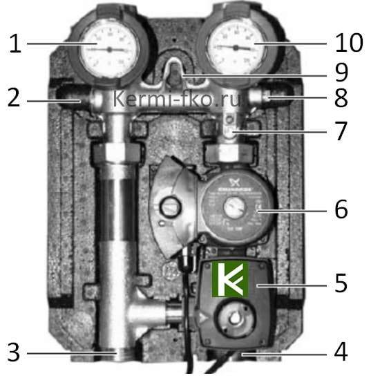HSM 25/6 DNA Арматурный блок со смесителем Buderus купить Будерус цена